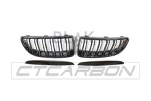 Load image into Gallery viewer, BMW E90 3 SERIES PRE-LCI DOUBLE SLAT BLACK GRILLES - BLAK BY CT CARBON
