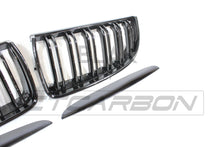 Load image into Gallery viewer, BMW E90 3 SERIES PRE-LCI DOUBLE SLAT BLACK GRILLES - BLAK BY CT CARBON
