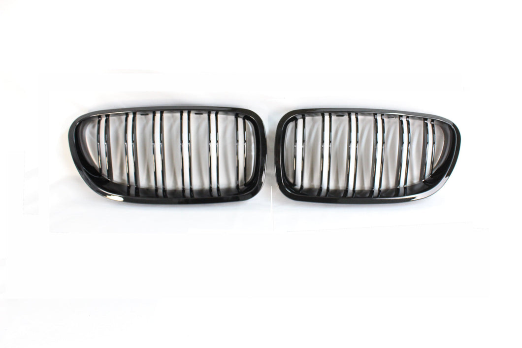 BMW F10 M5 & 5 SERIES BLACK DOUBLE SLAT GRILLES - BLAK BY CT CARBON