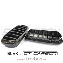 Load image into Gallery viewer, BMW F15 &amp; F16 X5 &amp; X6 SINGLE SLAT BLACK GRILLES- BLAK BY CT CARBON
