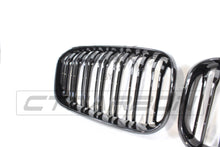 Load image into Gallery viewer, BMW F20 1 SERIES LCI DOUBLE SLAT GLOSS BLACK GRILLES
