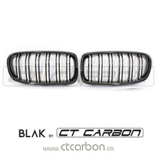 Load image into Gallery viewer, BMW F30/F31 3 SERIES BLACK DOUBLE SLAT GRILLES - BLAK BY CT CARBON
