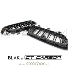 Load image into Gallery viewer, BMW F30/F31 3 SERIES BLACK DOUBLE SLAT GRILLES - BLAK BY CT CARBON
