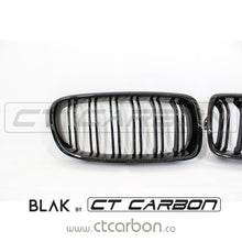 Load image into Gallery viewer, BMW F30/F31 3 SERIES BLACK DOUBLE SLAT GRILLES - BLAK BY CT CARBON
