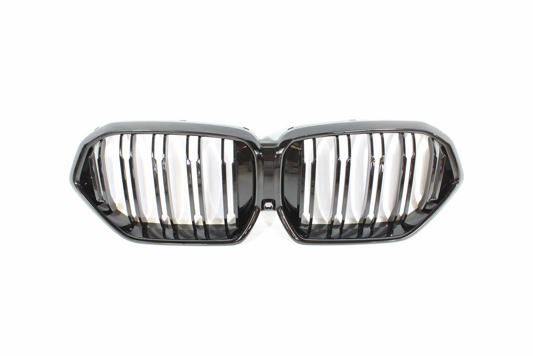 BMW G06 X6 DOUBLE SLAT BLACK GRILLES - BLAK BY CT CARBON
