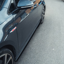 Load image into Gallery viewer, VOLKSWAGEN GOLF R/GTD/GTI MK7/7.5 2014-2020 GLOSS BLACK SIDE SKIRTS
