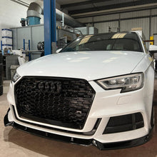 Load image into Gallery viewer, AUDI A3 S-LINE &amp; S3 8V FACELIFT 2017-2020 GLOSS BLACK SPLITTER
