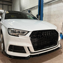 Load image into Gallery viewer, AUDI A3 S-LINE &amp; S3 8V FACELIFT 2017-2020 GLOSS BLACK SPLITTER
