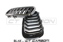 Load image into Gallery viewer, BMW X5M/X6M F16 &amp; F15 DOUBLE SLAT GRILLES - BLAK BY CT CARBON
