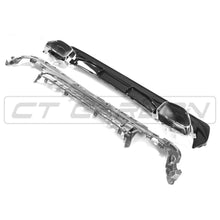 Load image into Gallery viewer, BMW 4 SERIES G22/G23 GLOSS BLACK DIFFUSER AND TIPS - MP STYLE
