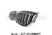 Load image into Gallery viewer, BMW M3 / 3 SERIES E92/E93 DOUBLE SLAT BLACK GRILLES - BLAK BY CT CARBON
