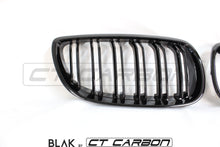 Load image into Gallery viewer, BMW M3 / 3 SERIES E92/E93 DOUBLE SLAT BLACK GRILLES - BLAK BY CT CARBON
