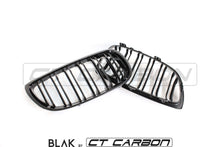 Load image into Gallery viewer, BMW M3 / 3 SERIES E92/E93 DOUBLE SLAT BLACK GRILLES - BLAK BY CT CARBON

