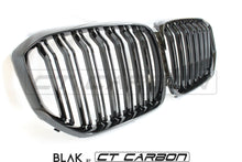 Load image into Gallery viewer, BMW X5 G05 DOUBLE SLAT BLACK GRILLES - BLAK BY CT CARBON
