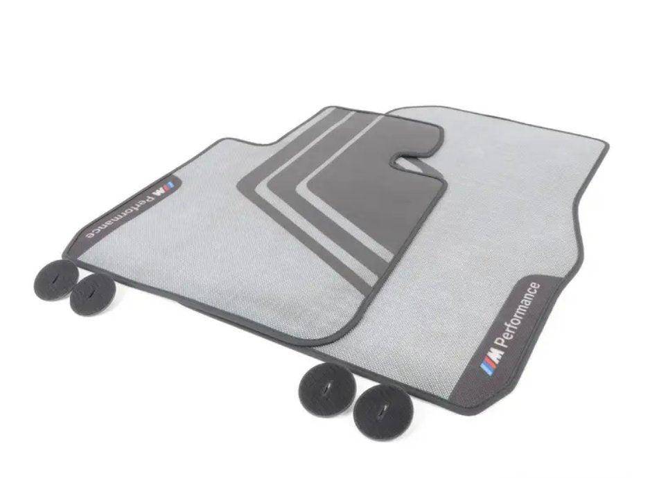 BMW 1 Series F20, 2 Series F22 & M2 F87 Genuine M Performance Front Floor Mats Set (2014-2021)