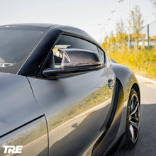 Load image into Gallery viewer, BMW 1 Series F40, 2 Series F44 &amp; Toyota Supra Pre-Preg Carbon Fibre M Style Mirror Covers by TRE (2019+)
