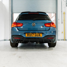 Load image into Gallery viewer, BMW 1 Series M Sport F20 F21 LCI Single Exit (118i 120i 120d 125i) EVO-1 Gloss Black Rear Diffuser by ZAERO (2015-2019)
