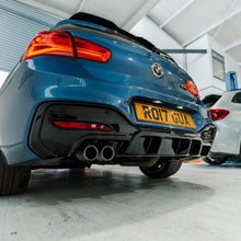 Load image into Gallery viewer, BMW 1 Series M Sport F20 F21 LCI Single Exit (118i 120i 120d 125i) EVO-1 Gloss Black Rear Diffuser by ZAERO (2015-2019)
