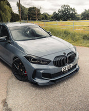 Load image into Gallery viewer, BMW 1 SERIES M SPORT &amp; M135I F40 EVO-1 GLOSS BLACK FRONT SPLITTER BY ZAERO (2019+)
