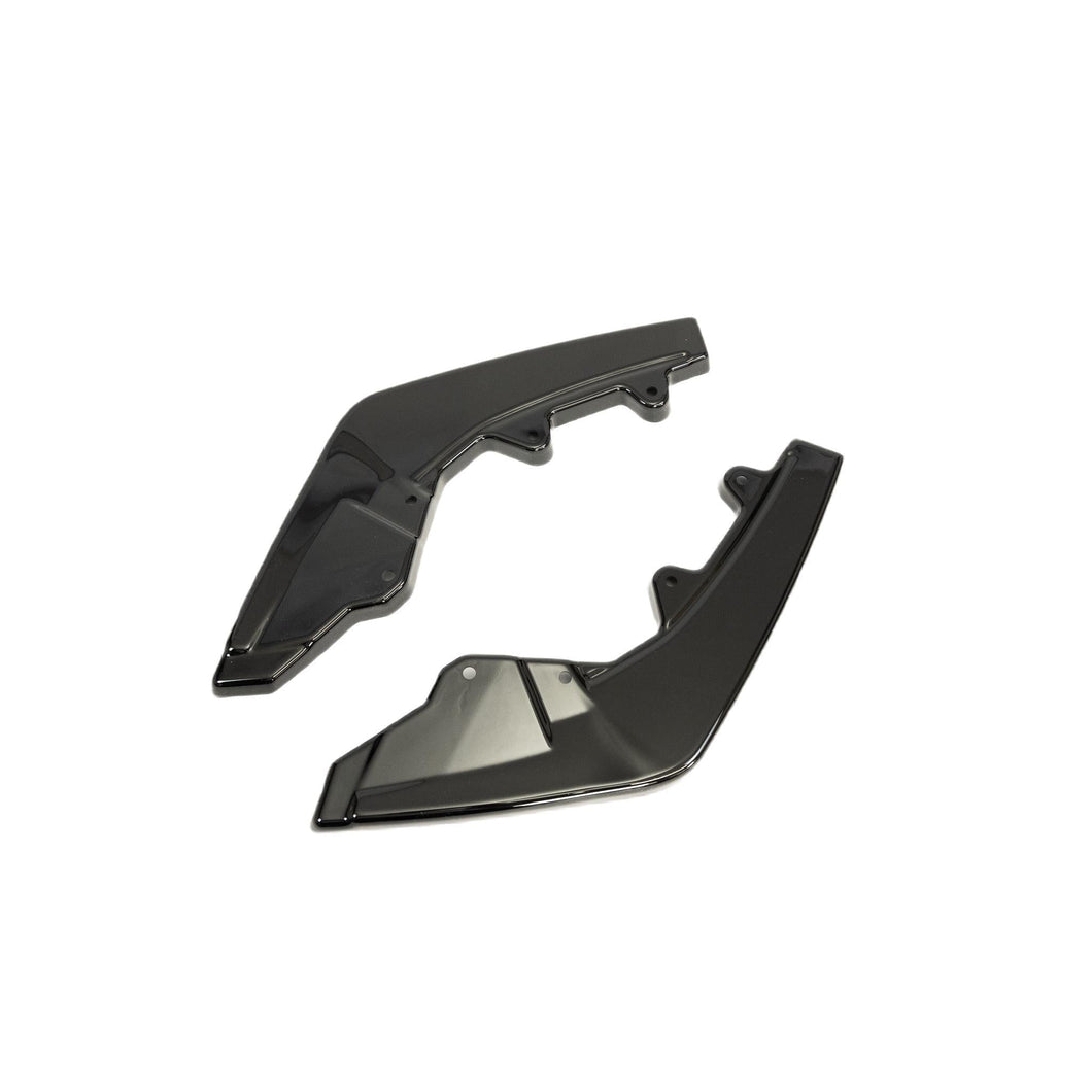 BMW 1 Series, M135i & M140i F20 F21 LCI EVO-1 Gloss Black Diffuser Side Spat Flap Extensions by ZAERO (2015-2019)