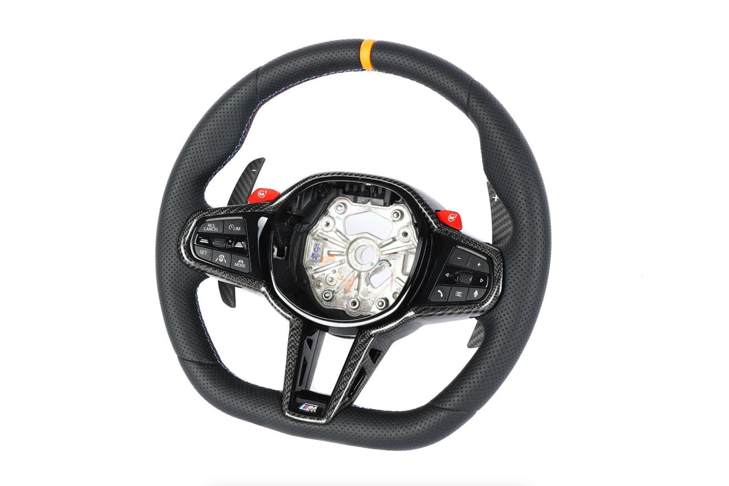 BMW 2 Series G42, M2 G87, M3 G80, M4 G82 Facelift Carbon Fibre Steering Wheel by TRE