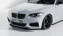 Load image into Gallery viewer, BMW 2 Series, M235i &amp; M240i F22 F23 EVO-1 Gloss Black Front Splitter by ZAERO (2014-2019)
