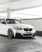 Load image into Gallery viewer, BMW 2 Series, M235i &amp; M240i F22 F23 EVO-1 Gloss Black Front Splitter by ZAERO (2014-2019)
