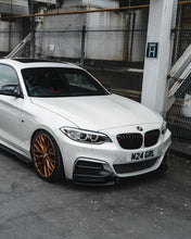 Load image into Gallery viewer, BMW 2 Series, M235i &amp; M240i F22 F23 EVO-1 Gloss Black Front Splitter by ZAERO (2014-2019)
