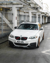 Load image into Gallery viewer, BMW 2 Series, M235i &amp; M240i F22 F23 EVO-1 Gloss Black Front Splitter by ZAERO (2014-2019)
