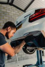 Load image into Gallery viewer, BMW 2 Series M235i &amp; M240i F22 F23 EVO-1 Gloss Black Rear Diffuser by ZAERO (2014-2019)
