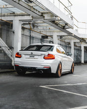 Load image into Gallery viewer, BMW 2 Series M235i &amp; M240i F22 F23 EVO-1 Gloss Black Rear Diffuser by ZAERO (2014-2019)
