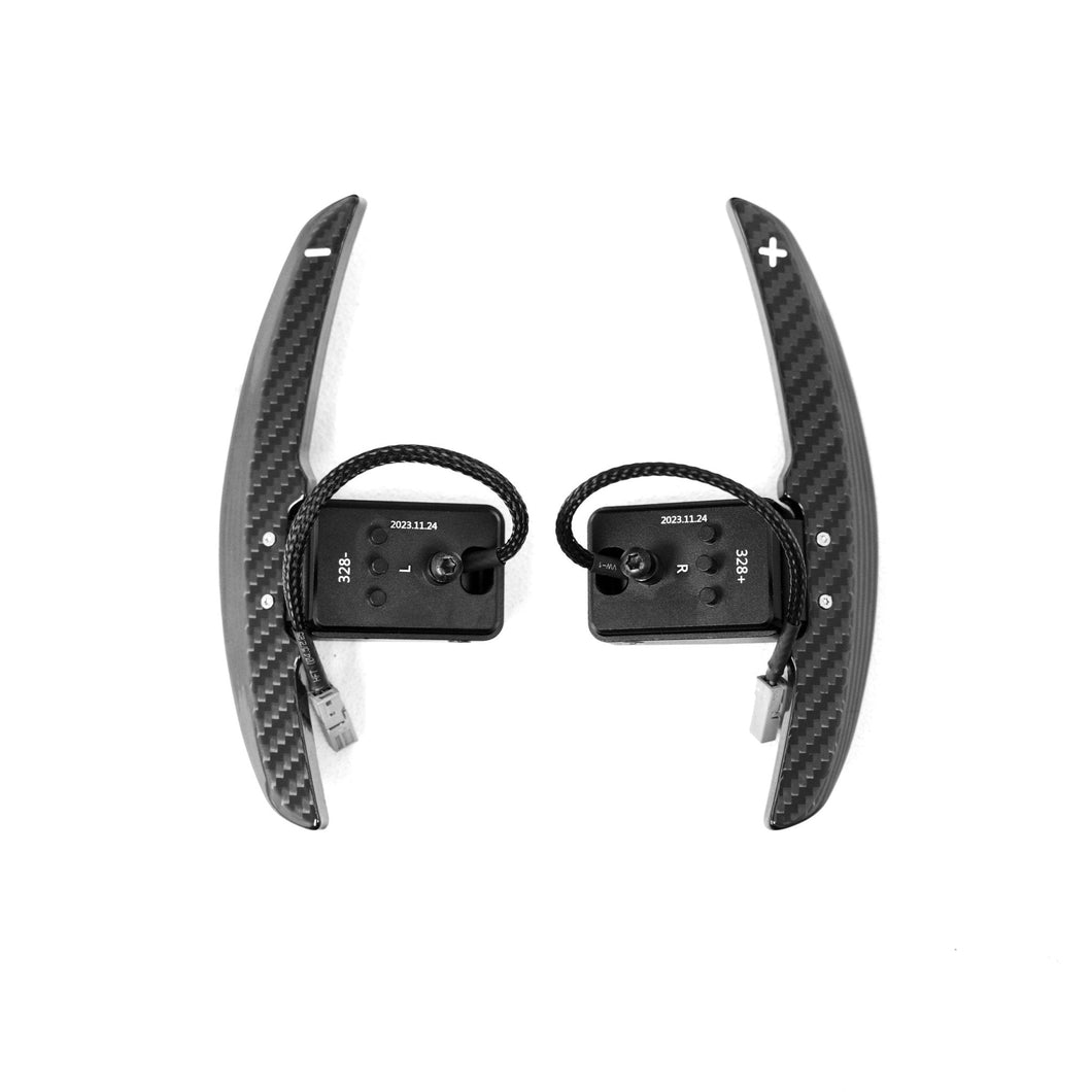 BMW Magnetic Gloss & Matte Pre-Preg Carbon Fibre Paddle Shifters Set
