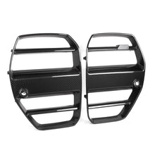 Load image into Gallery viewer, BMW G80 G81 M3 &amp; G82 G83 M4 Pre-Preg Carbon Fibre GT Front Kidney Grilles by TRE (2021+)
