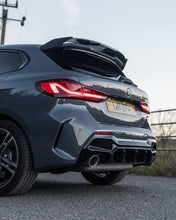 Load image into Gallery viewer, BMW M135i &amp; 1 Series Dual Exit (128ti, 120d, 120i) F40 EVO-1 Gloss Black Rear Diffuser by ZAERO (2019-2024)

