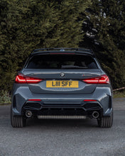 Load image into Gallery viewer, BMW M135i &amp; 1 Series Dual Exit (128ti, 120d, 120i) F40 EVO-1 Gloss Black Rear Diffuser by ZAERO (2019-2024)
