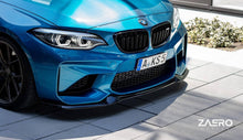 Load image into Gallery viewer, BMW M2 F87 Front Splitter EVO-S Gloss Black ABS Front Lip Spoiler | ZAERO Design | 2015-2018 CS-Inspired Winglet-Delete
