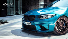 Load image into Gallery viewer, BMW M2 F87 Front Splitter EVO-S Gloss Black ABS Front Lip Spoiler | ZAERO Design | 2015-2018 CS-Inspired Winglet-Delete

