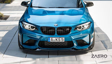 Load image into Gallery viewer, BMW M2 F87 Front Splitter EVO-S Gloss Black ABS Front Lip Spoiler | ZAERO Design | 2015-2018 CS-Inspired Winglet-Delete
