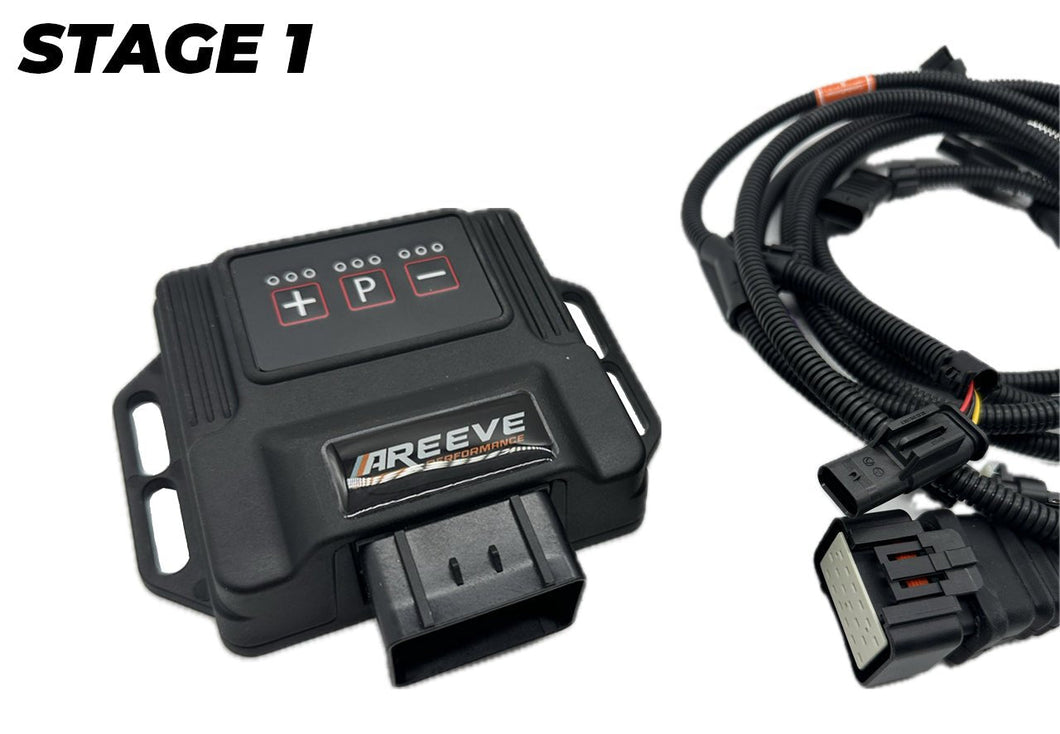 BMW M2 G87, M3 G80/G81 & M4 G82/G83 Plug-in Tuning Box by AReeve (S58, 2021+) - Plug & Play Piggyback, Stage 1/2, OPF/OPF-Delete, Made in Germany - Up to +121 HP