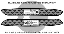 Load image into Gallery viewer, BMW M2 &amp; M2 Competition F87 Rear Reflector Decal Sticker by Goldenwrench
