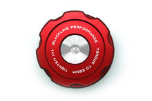 Load image into Gallery viewer, Goldenwrench BLACKLINE Red Billet Aluminium Oil Filter Housing Cap for BMW M2/M2 Competition, M3, M4 F8X (F80 F82 F83 F87) S55/N55 &amp; Most N Series Engines – Direct Replacement for OE 11427525334
