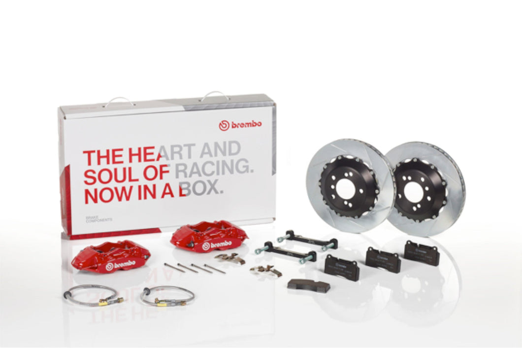 Brembo GT 4-Pot Front Big Brake Conversion Kit, 355mm 2-Piece Slotted Discs (TY1) – BMW E46 M3 – Part 1B2.8015A