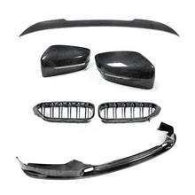 Load image into Gallery viewer, BMW 5 Series G30 Carbon Fibre Body Kit 2017-2019 | Front Lip, CS Rear Spoiler, Double Slat Kidney Grilles, Mirror Covers | Pre-LCI | TRE Pre-Preg
