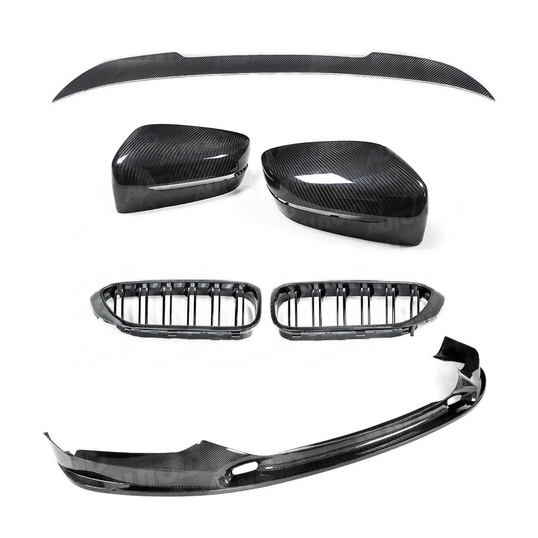 BMW 5 Series G30 Carbon Fibre Body Kit 2017-2019 | Front Lip, CS Rear Spoiler, Double Slat Kidney Grilles, Mirror Covers | Pre-LCI | TRE Pre-Preg