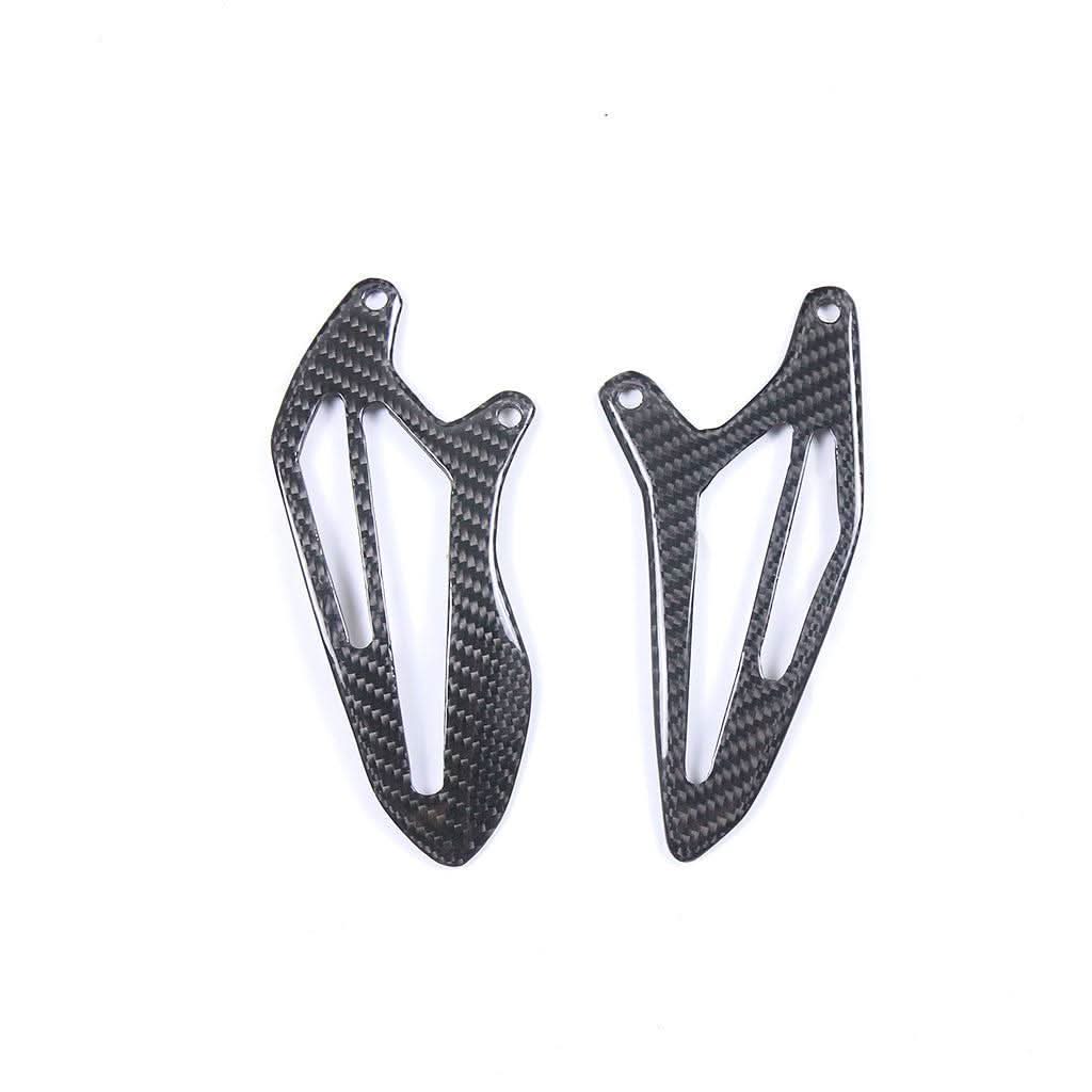 Pre-preg Carbon Fibre Rear Heel Plates for Yamaha R7 2022-Present