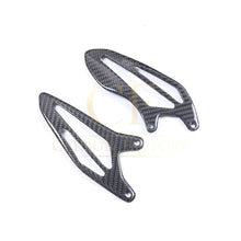 Load image into Gallery viewer, Pre-preg Carbon Fibre Rear Heel Plates for Yamaha R7 2022-Present
