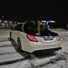 Load image into Gallery viewer, Brabus Style Carbon Fibre Rear Diffuser for Mercedes Benz W222 S Class Saloon 14-17
