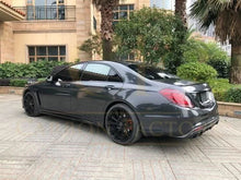 Load image into Gallery viewer, Brabus Style Carbon Fibre Rear Diffuser for Mercedes Benz W222 S Class Saloon 14-17
