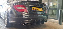Load image into Gallery viewer, Carbon Fibre Big Fin Rear Diffuser for Mercedes Benz W204 C63 and C Class Facelift 12-14
