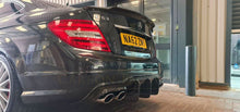 Load image into Gallery viewer, Carbon Fibre Big Fin Rear Diffuser for Mercedes Benz W204 C63 and C Class Facelift 12-14
